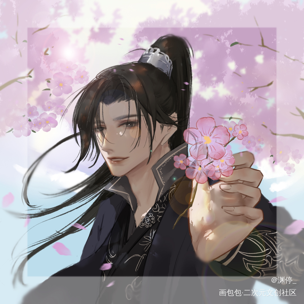 墨燃生辰快乐啊！_二哈和他的白猫师尊燃晚墨燃楚晚宁古风绘画作品