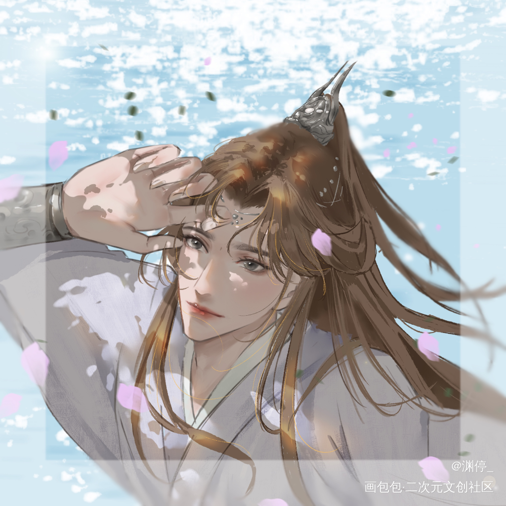 墨燃生辰快乐啊！_二哈和他的白猫师尊燃晚墨燃楚晚宁古风绘画作品
