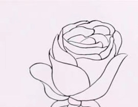 一朵花花_绘画作品