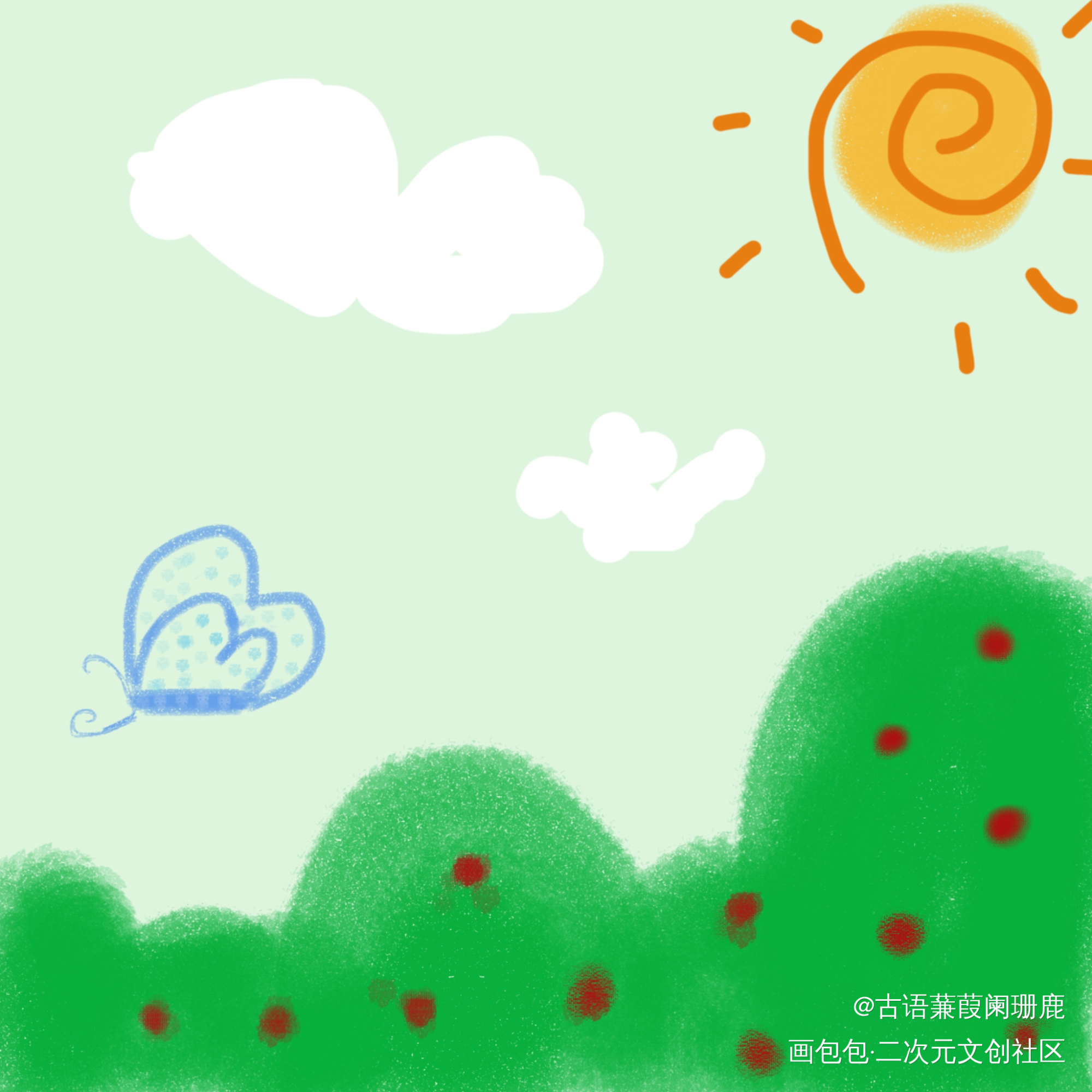 春暖花开_唤醒春日主题打卡绘画作品