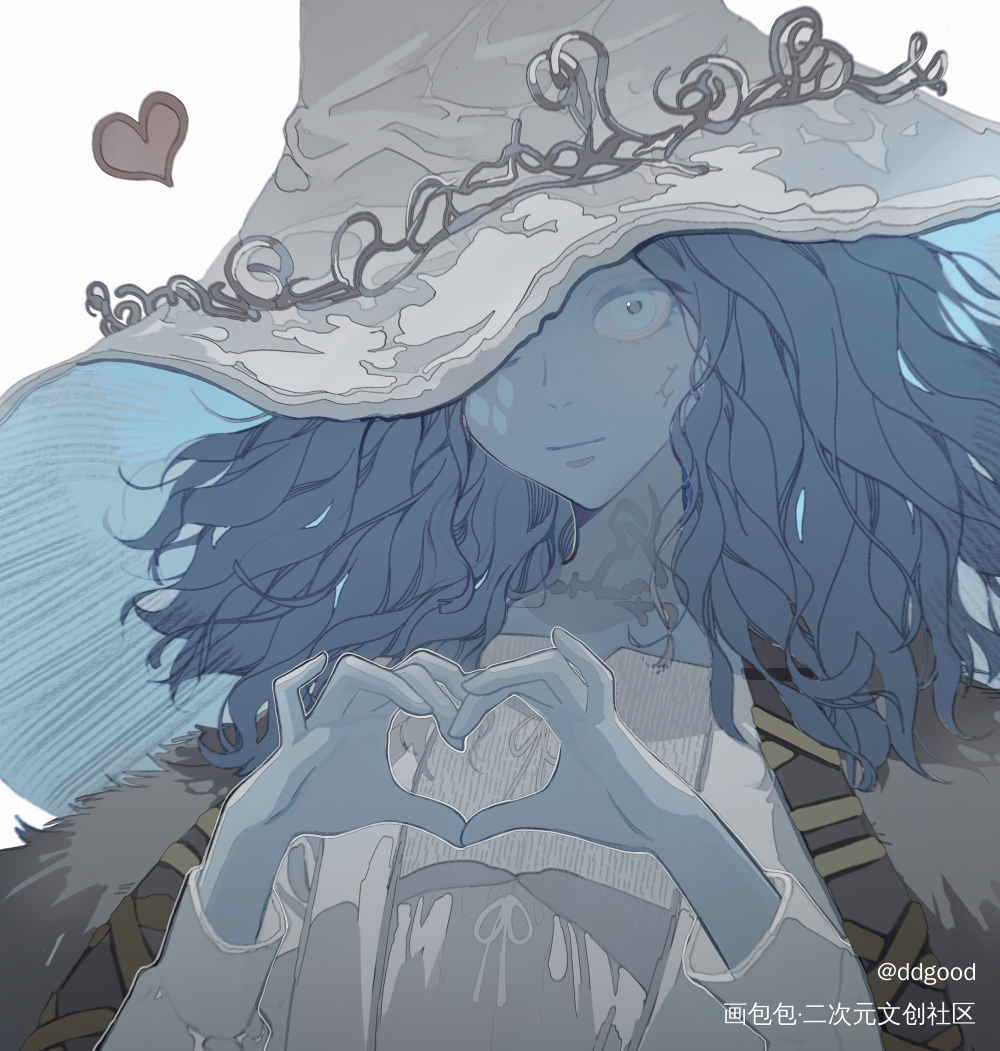 Ranni_平涂日系艾尔登法环绘画作品