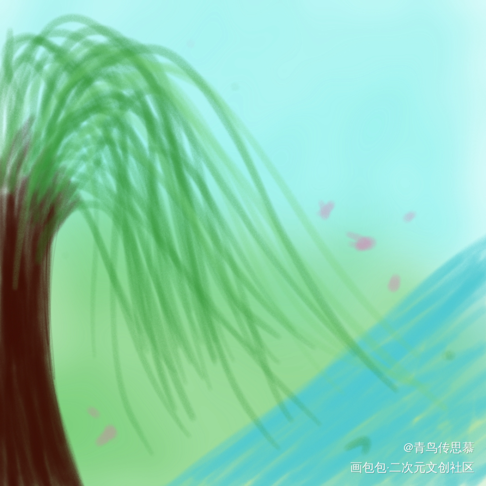 _春天绘画作品