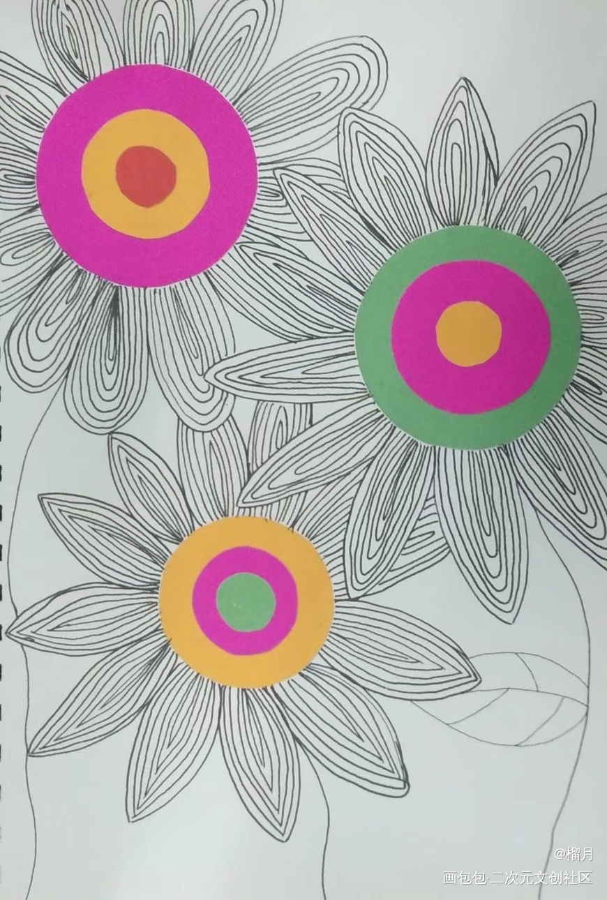 花朵_手绘绘画作品