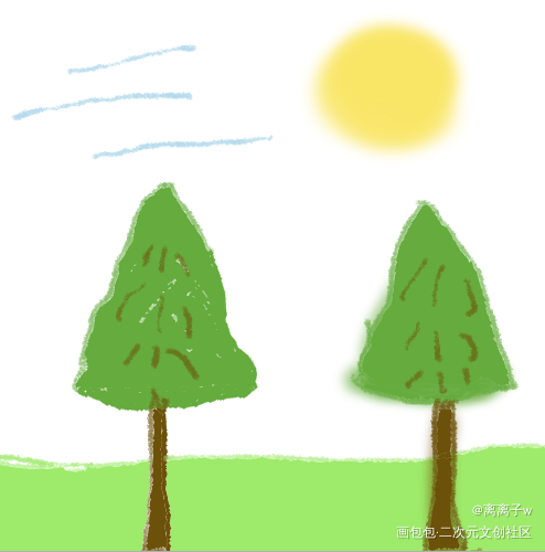 打卡_手绘绘画作品