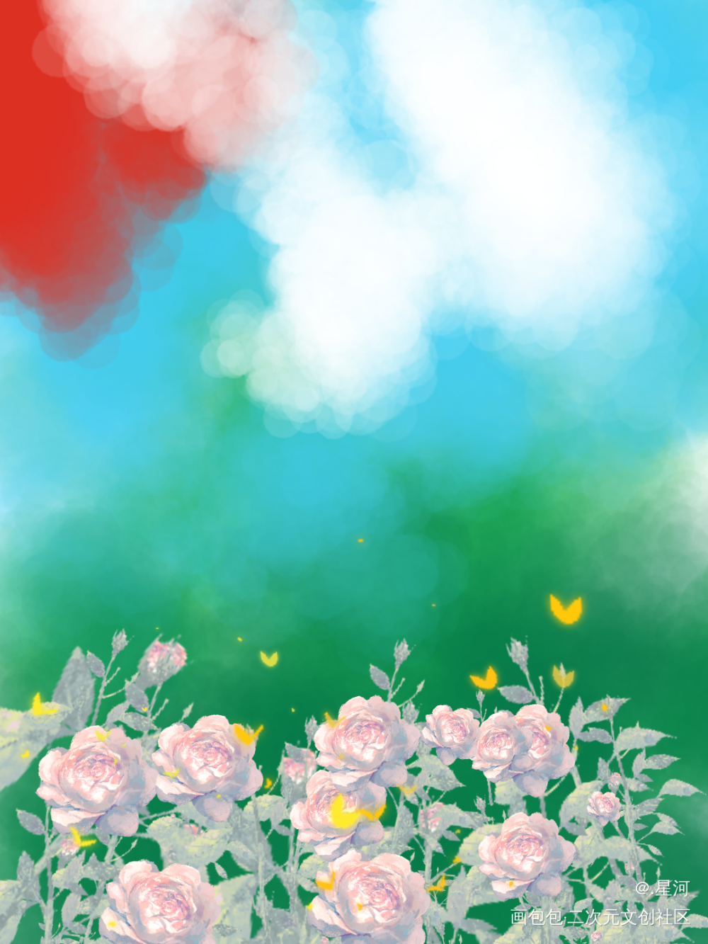 _平涂绘画作品