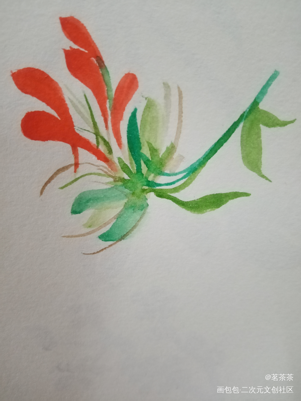 打卡_手绘水彩绘画作品