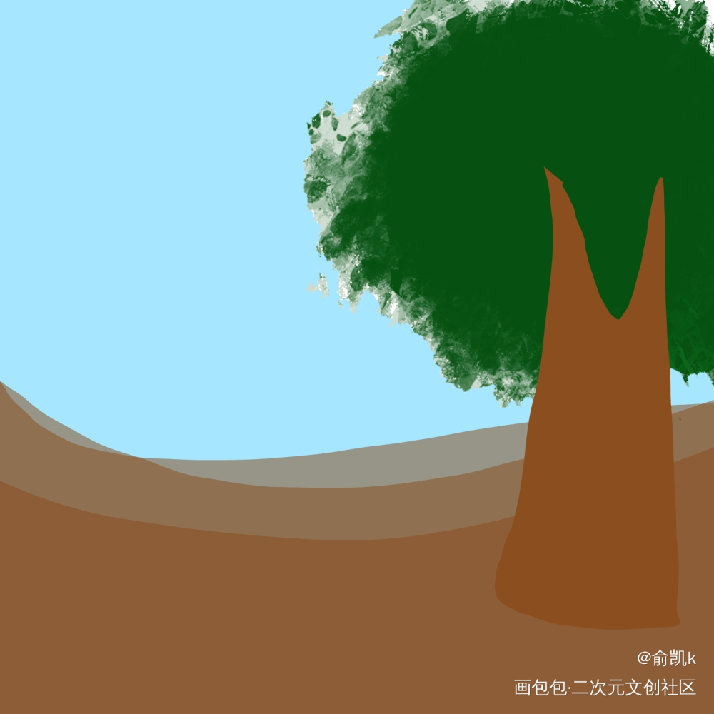 3_手绘平涂绘画作品