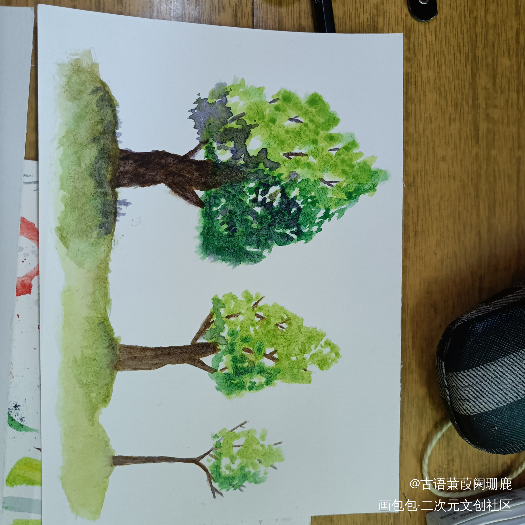 树树一家人_手绘唤醒春日主题打卡绘画作品