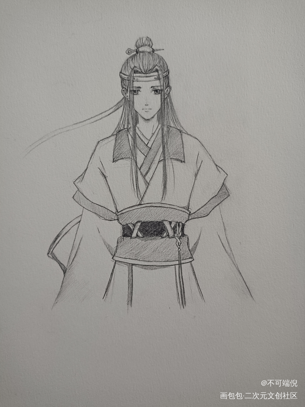 忘羡一曲远，曲终人不散_魔道祖师忘羡手绘临摹绘画作品