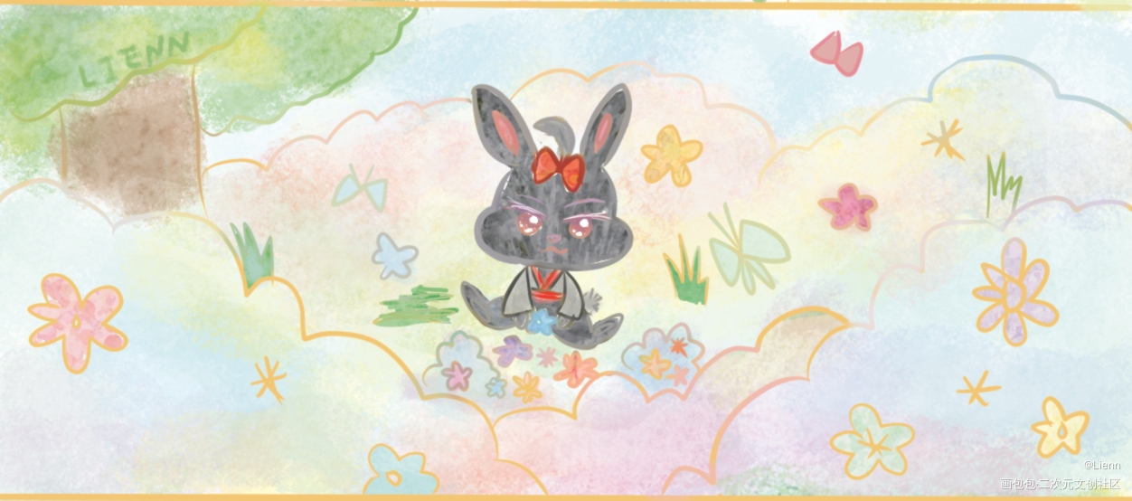 春－3_魔道祖师忘羡Q版绘画作品