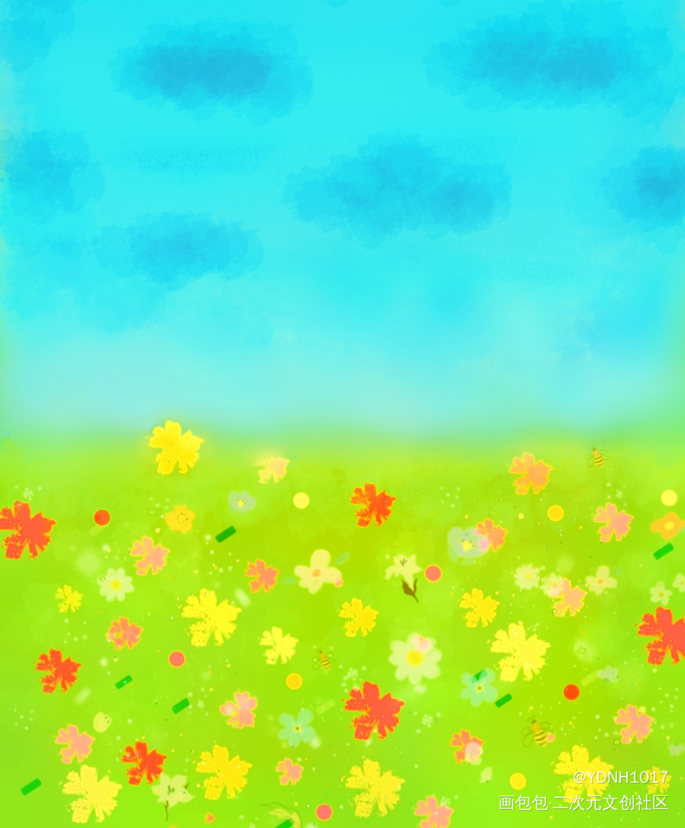 春日_手绘绘画作品