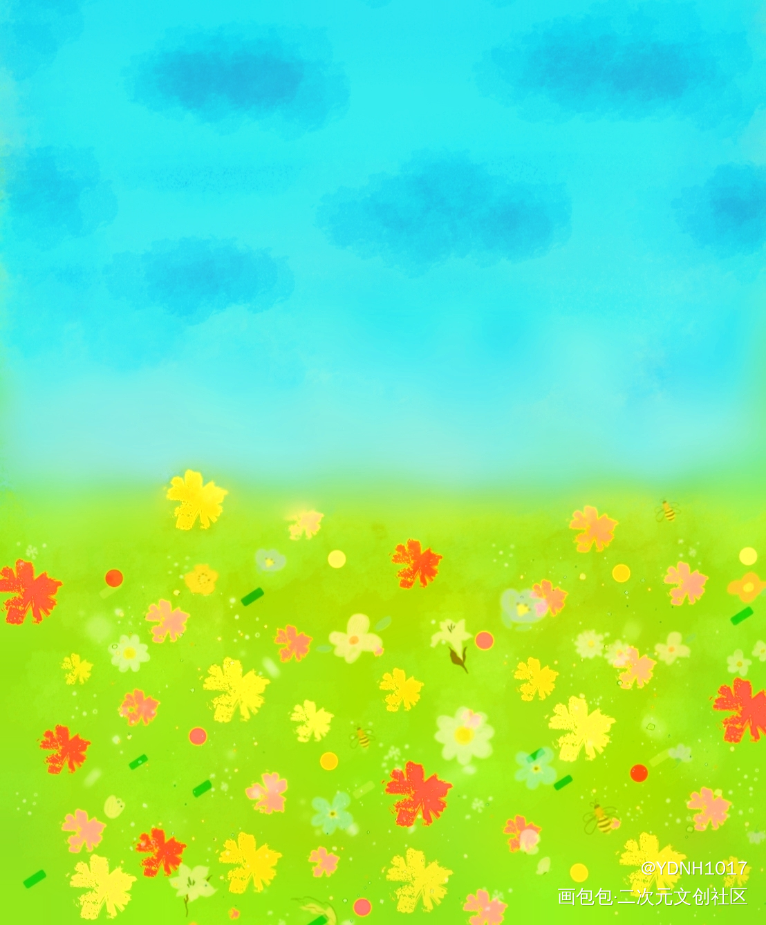 春日_手绘绘画作品