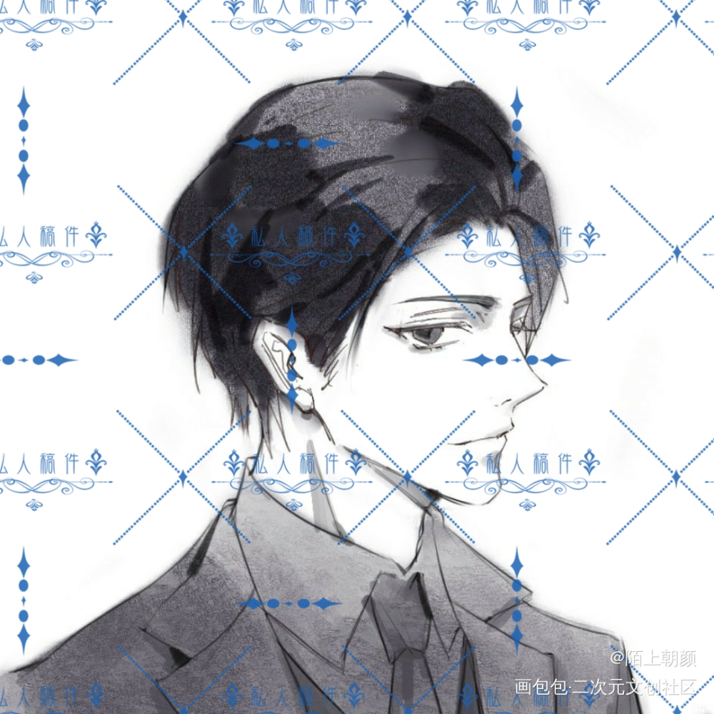 彩色忘了打水印最后一天打卡_188男团妹叔约稿绘画作品