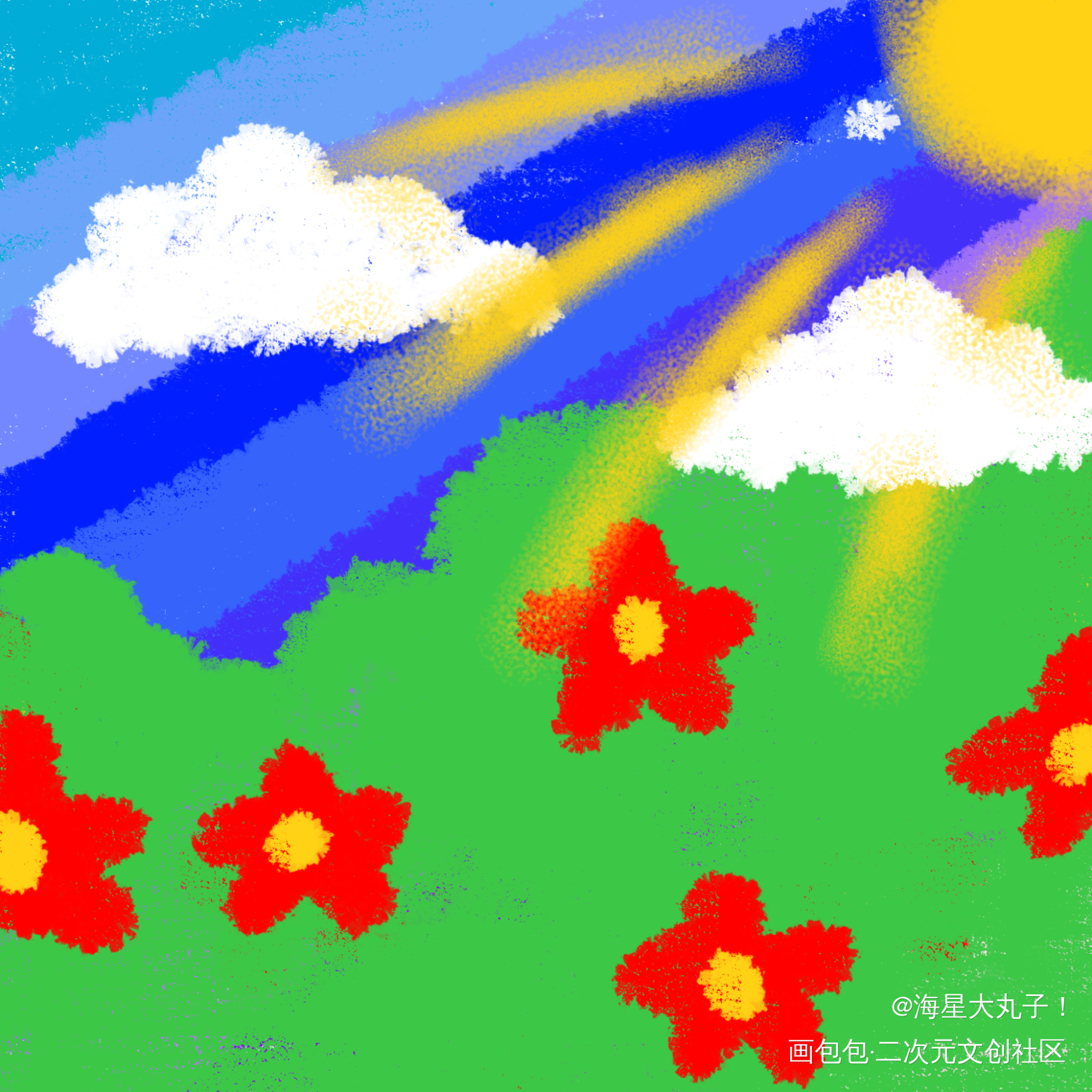 春_手绘绘画作品