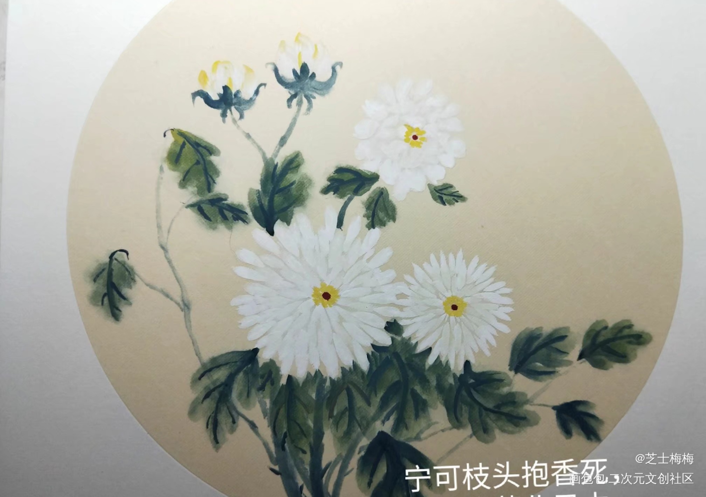 小雏菊_手绘古风绘画作品