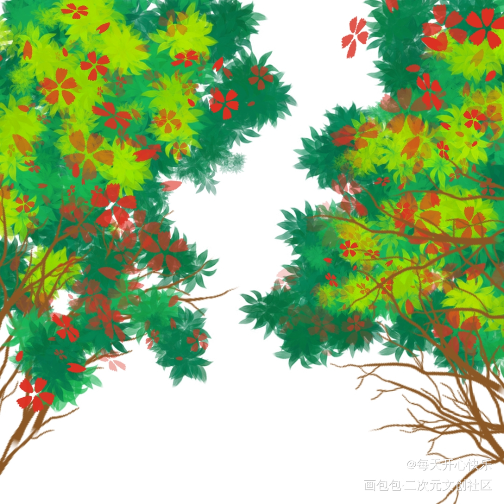 春日樱花_手绘绘画作品