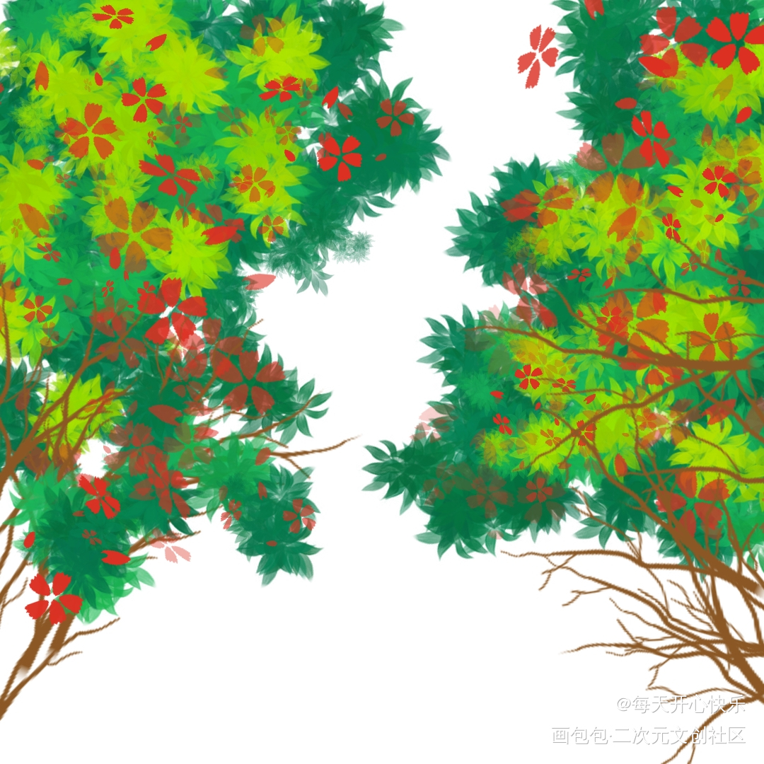 春日樱花_手绘绘画作品