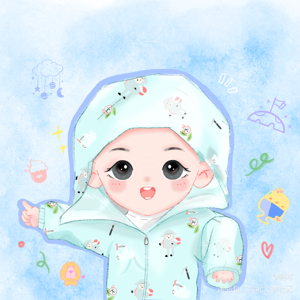 小朋友_板绘绘画作品