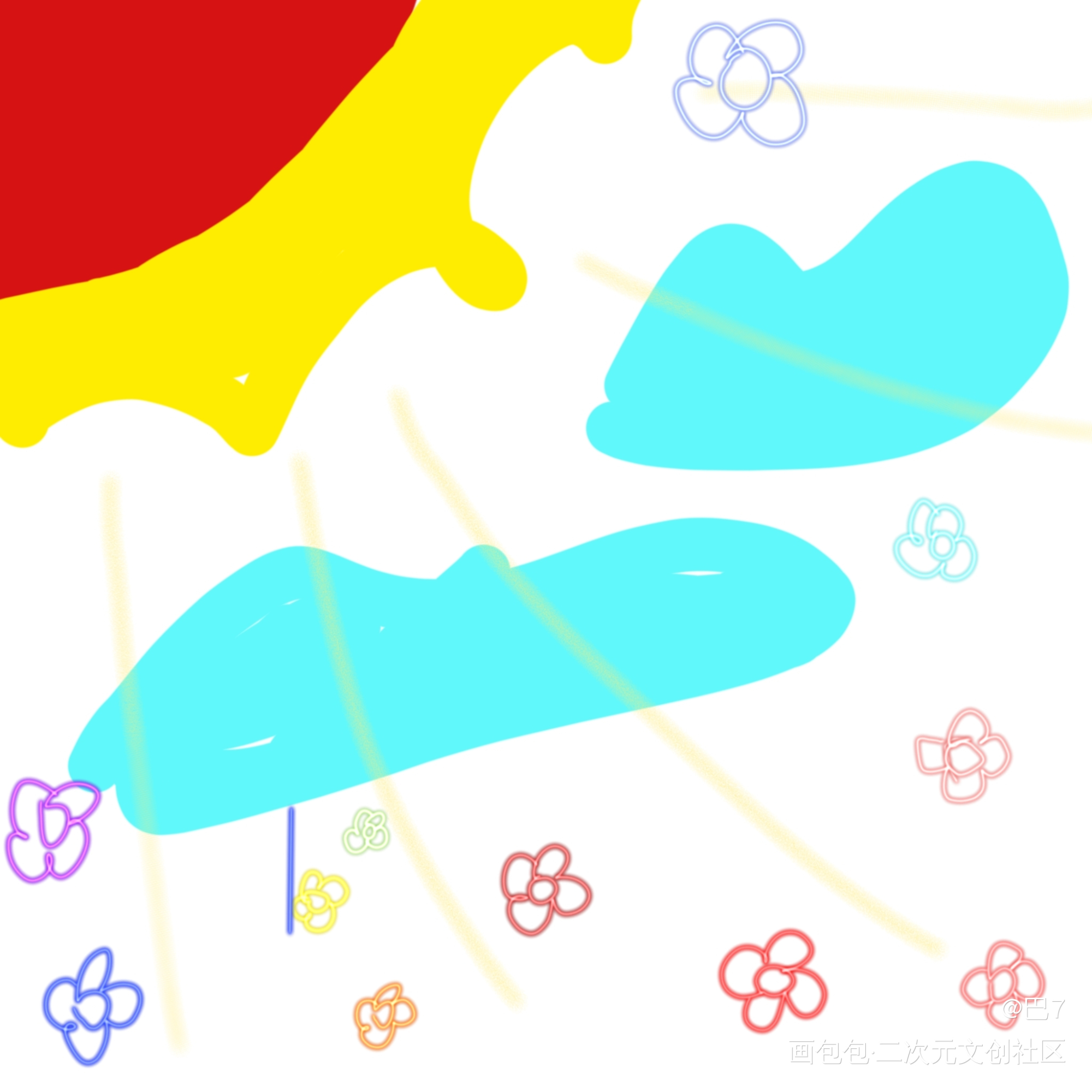 春天_手绘绘画作品