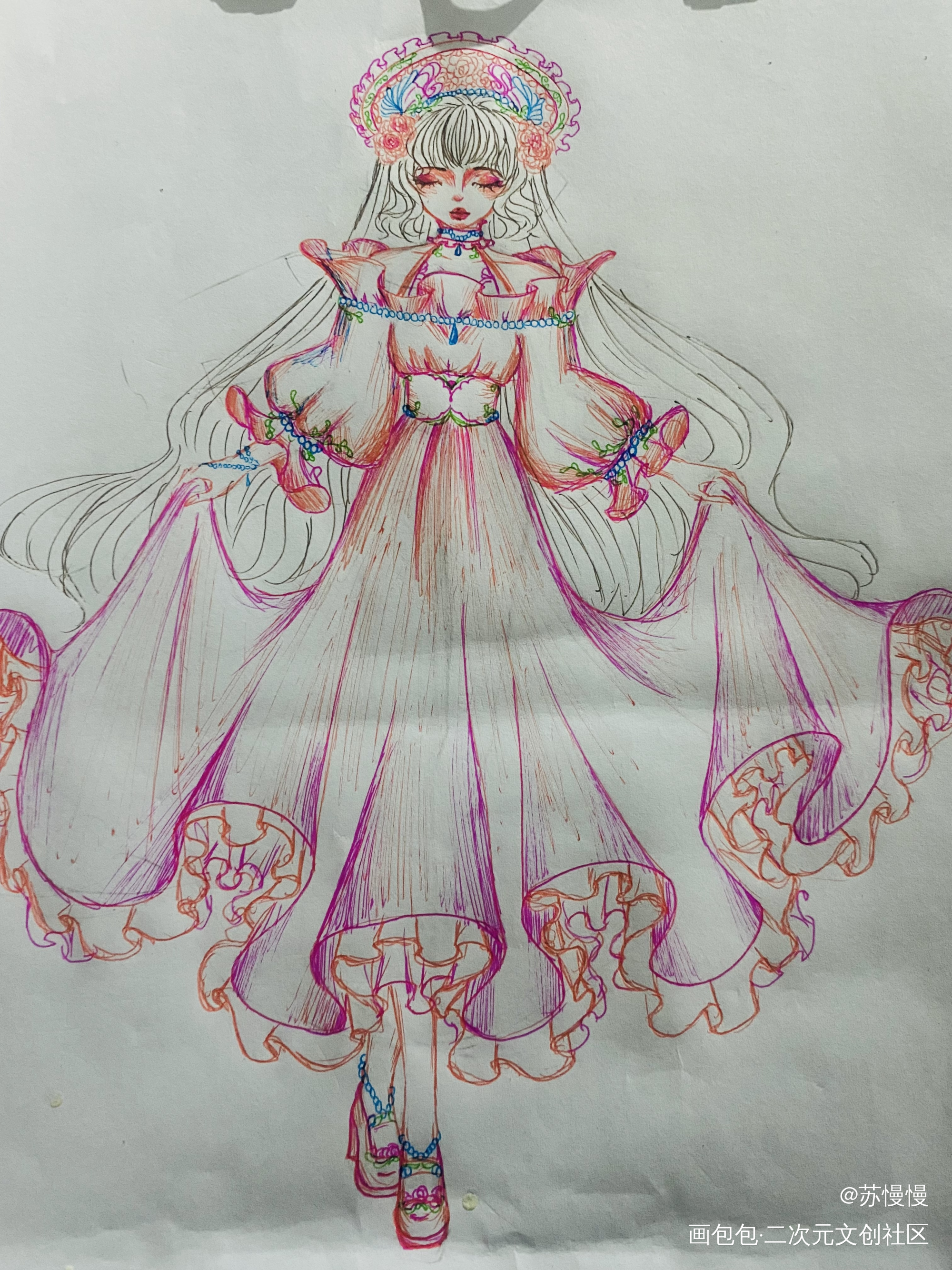 春日闲作_手绘绘画作品