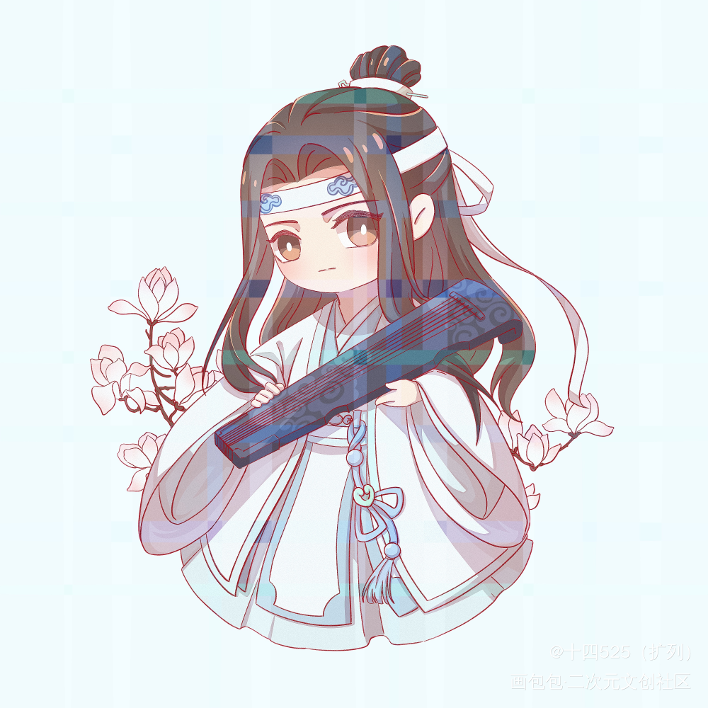 魔道祖师画画图片q版图片