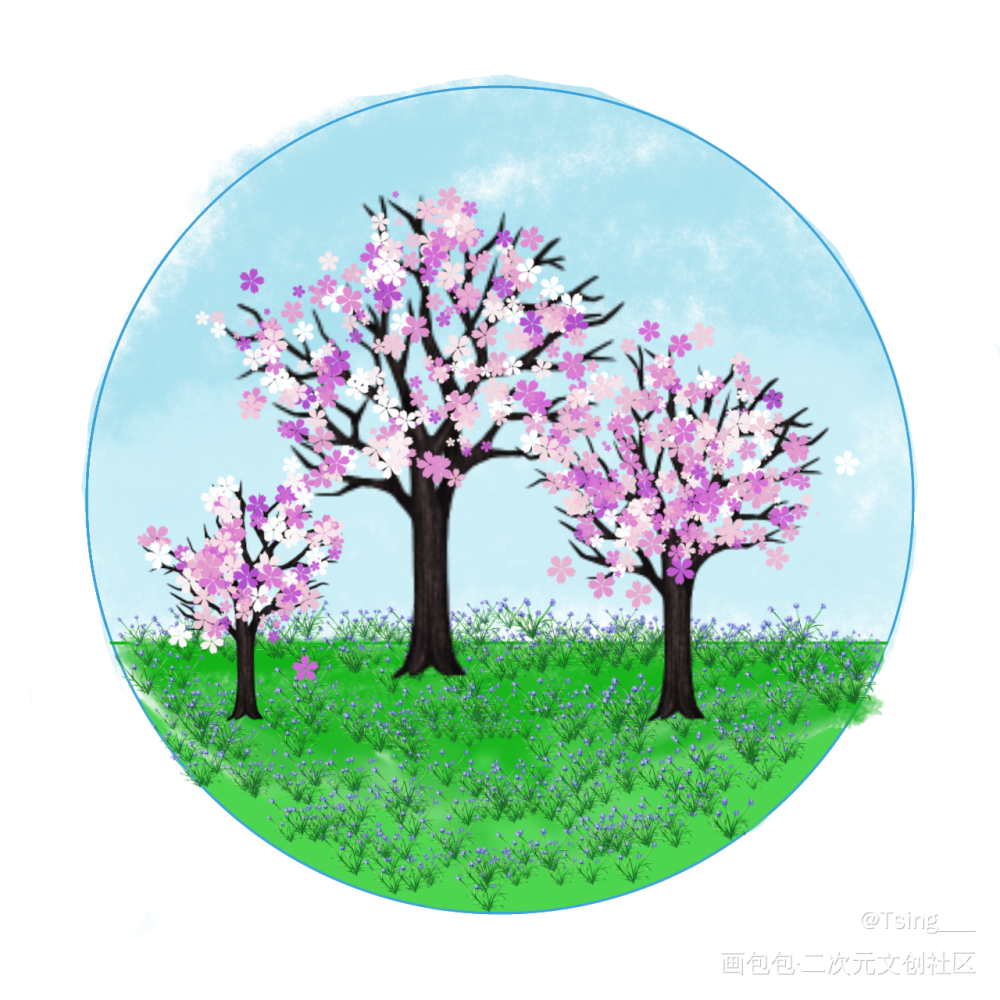 _唤醒春日主题打卡绘画作品