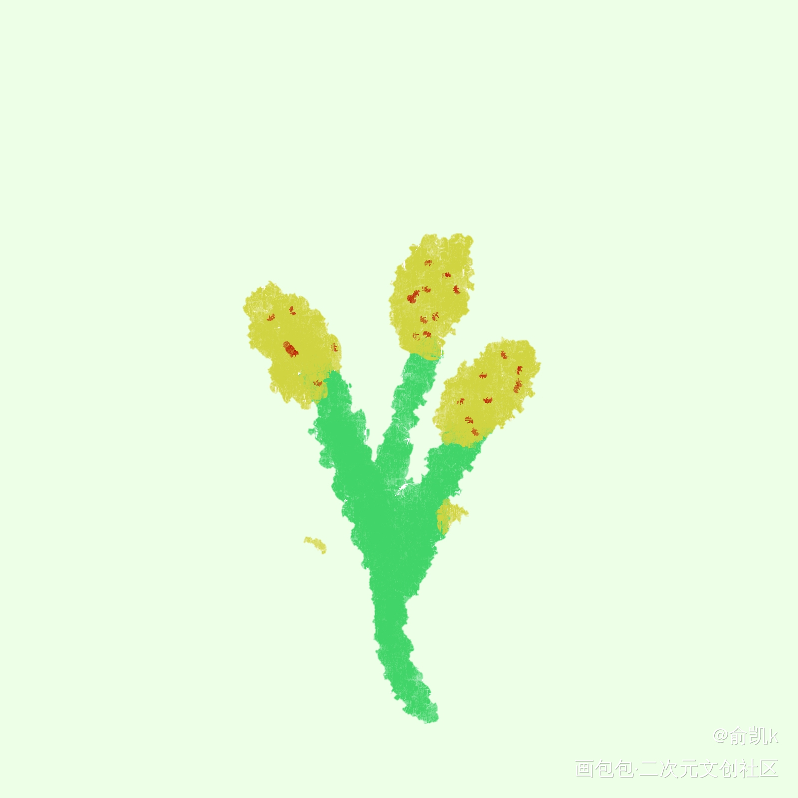 3_手绘平涂绘画作品