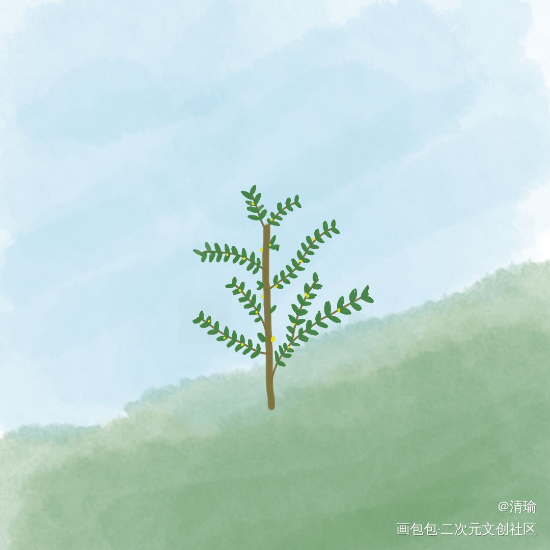 成长_手绘绘画作品