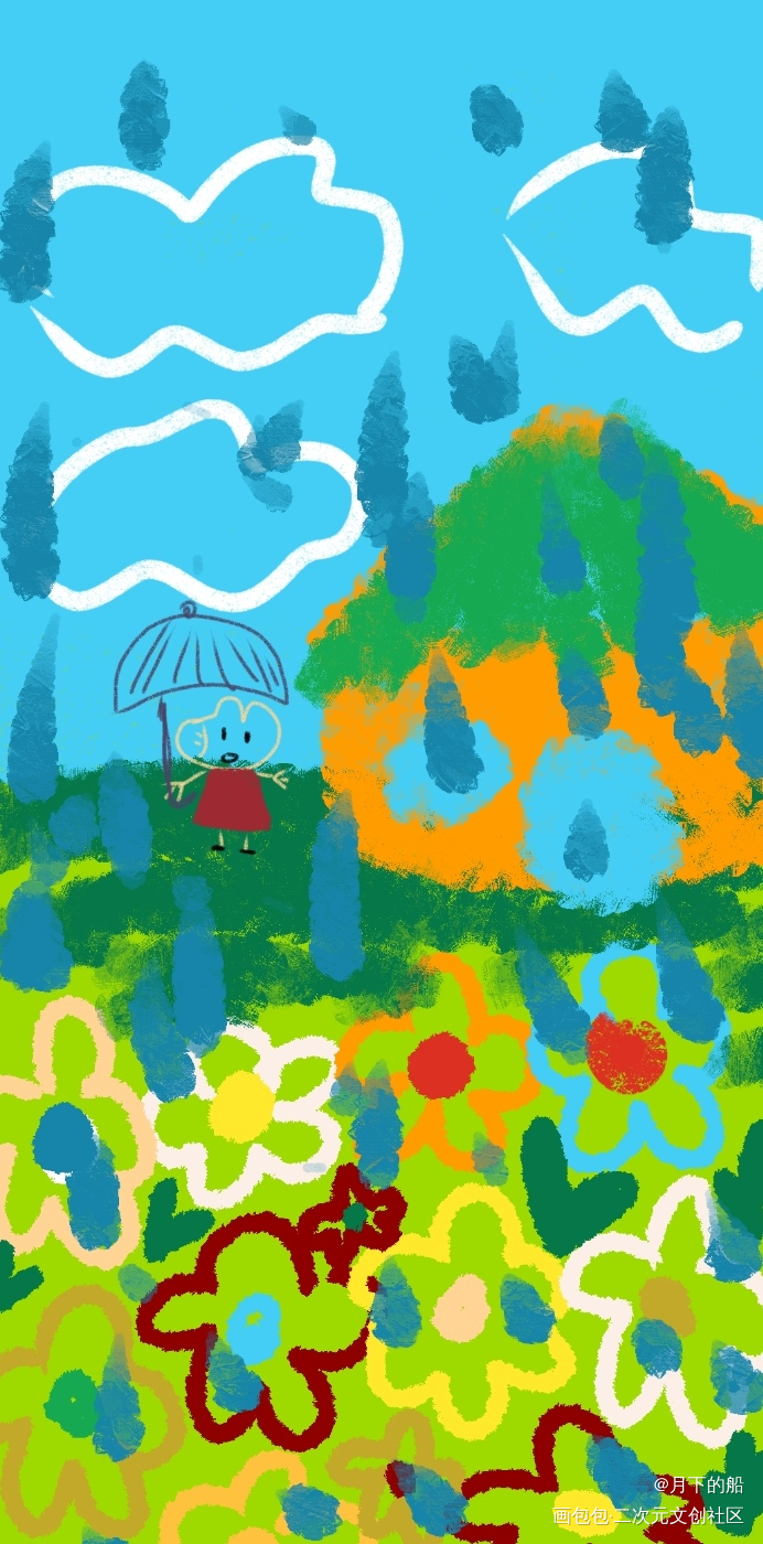 _唤醒春日主题打卡绘画作品