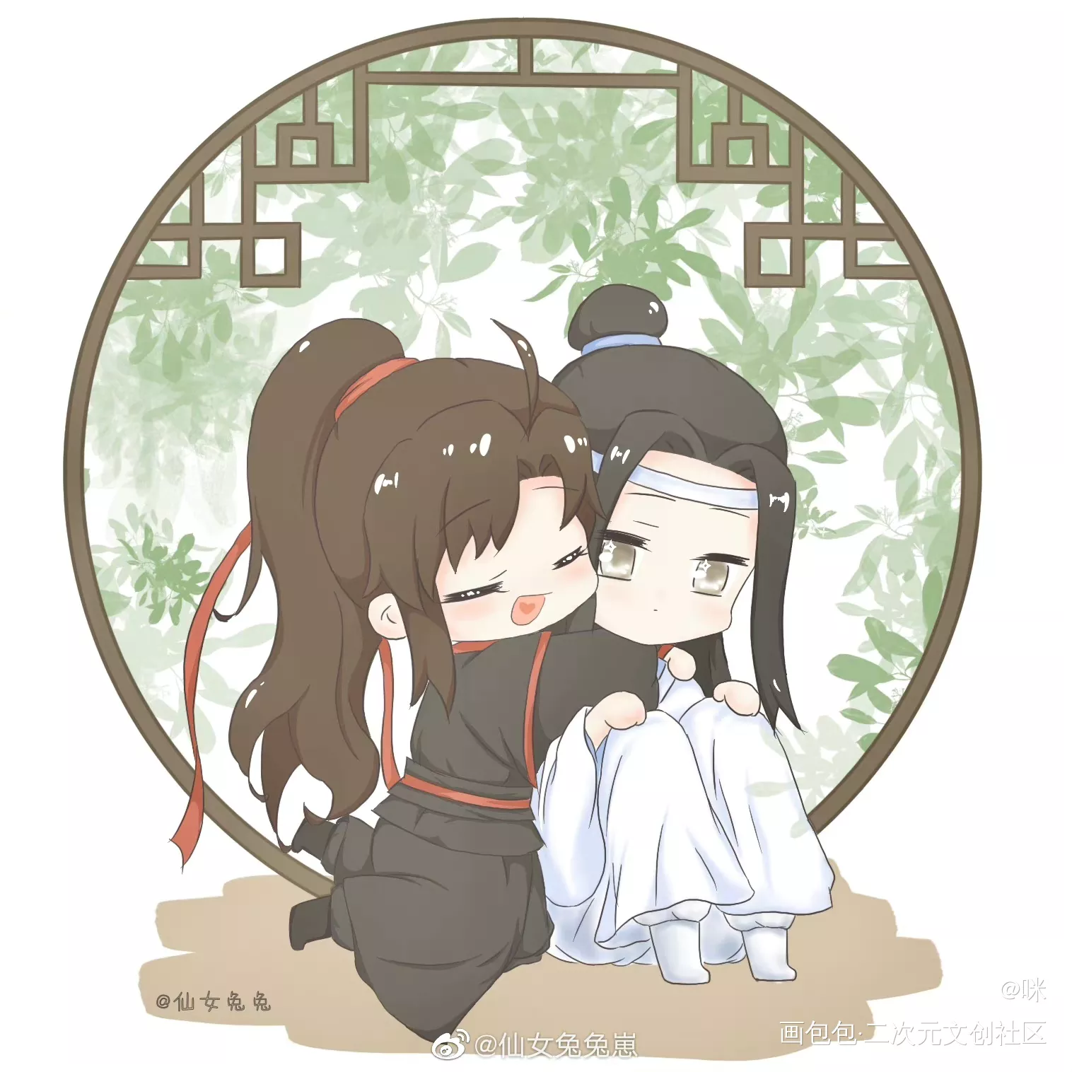 Q版的静室_魔道祖师忘羡Q版我要上首推绘画作品