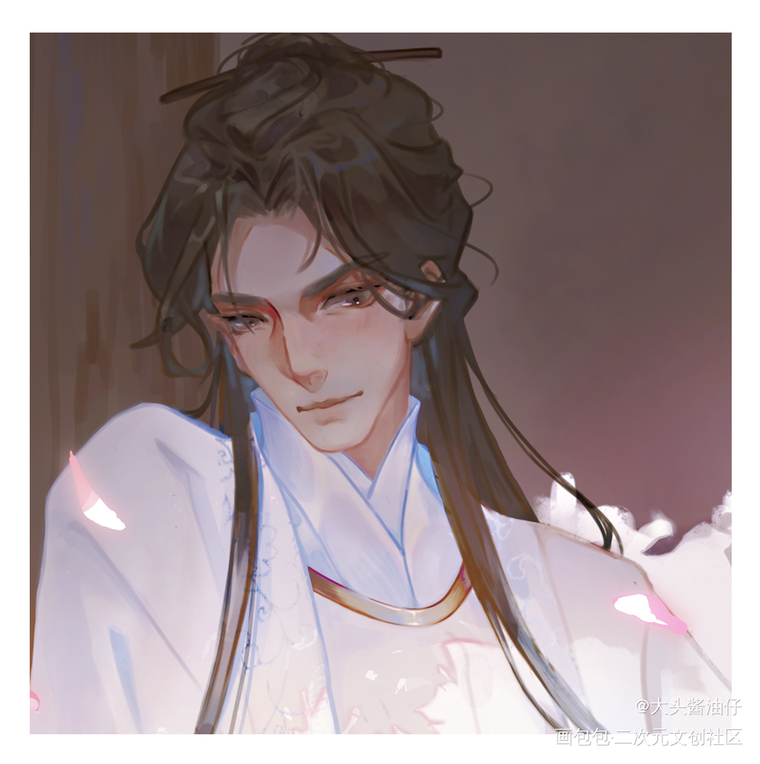 楚郎和燃妹_二哈和他的白猫师尊墨燃生辰吉乐燃晚古风绘画作品