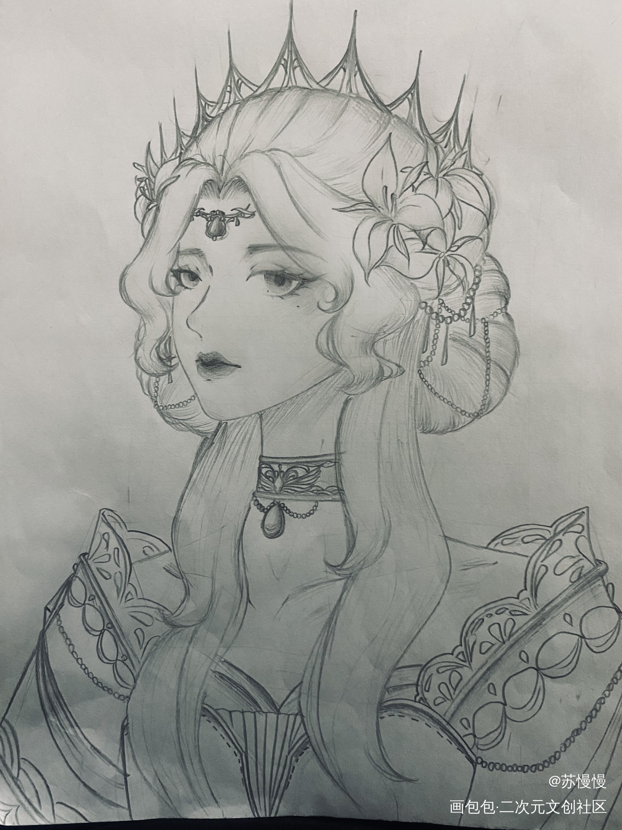 这眼神_手绘绘画作品