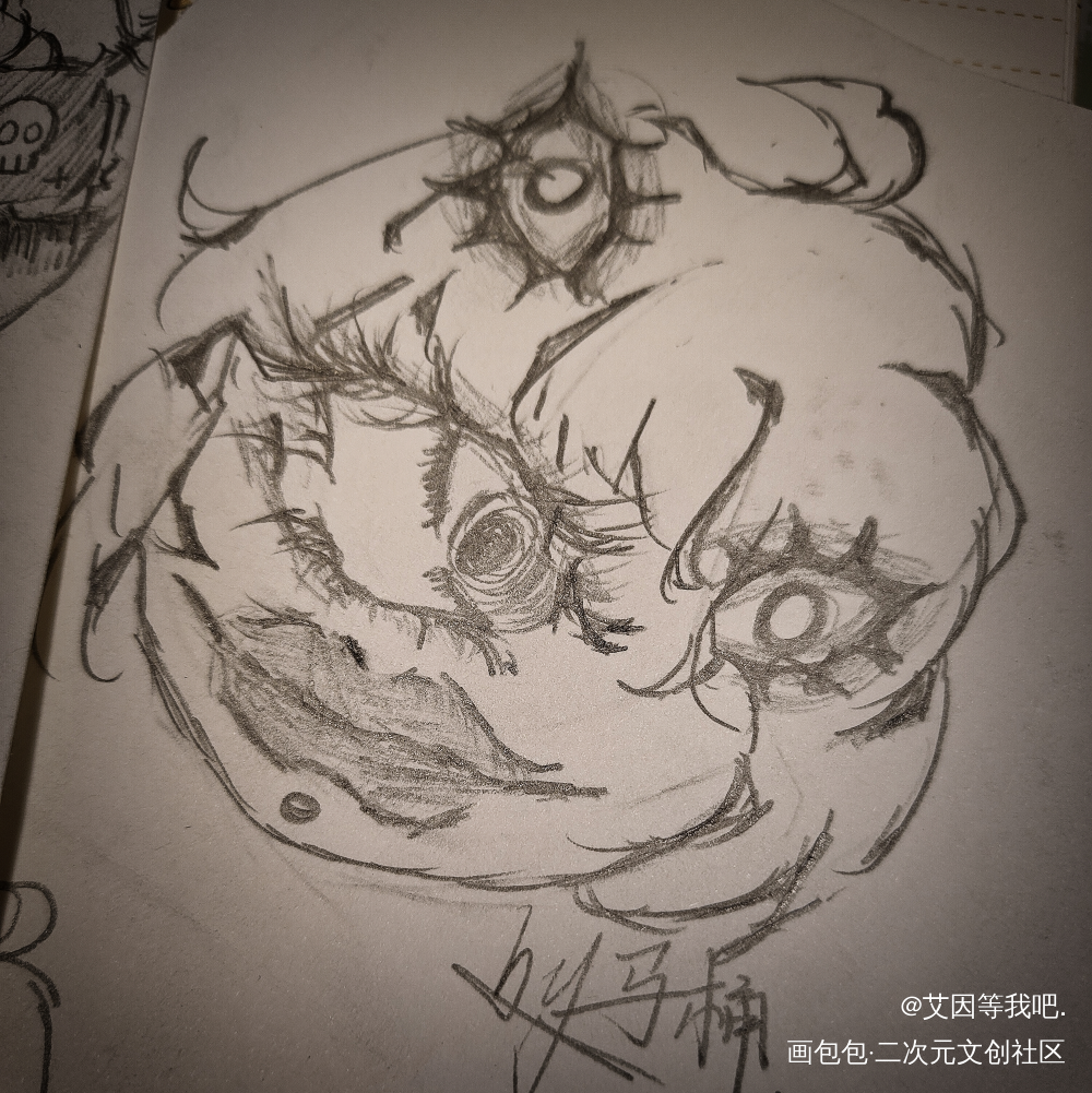 摸鱼_手绘绘画作品