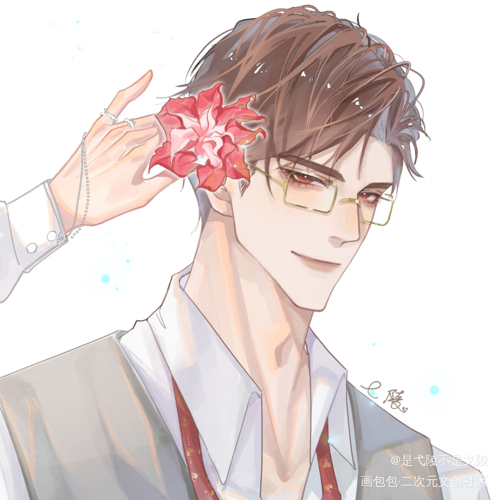 佩花：我的光夜男人们_光与夜之恋查理苏齐司礼陆沉萧逸夏鸣星绘画作品