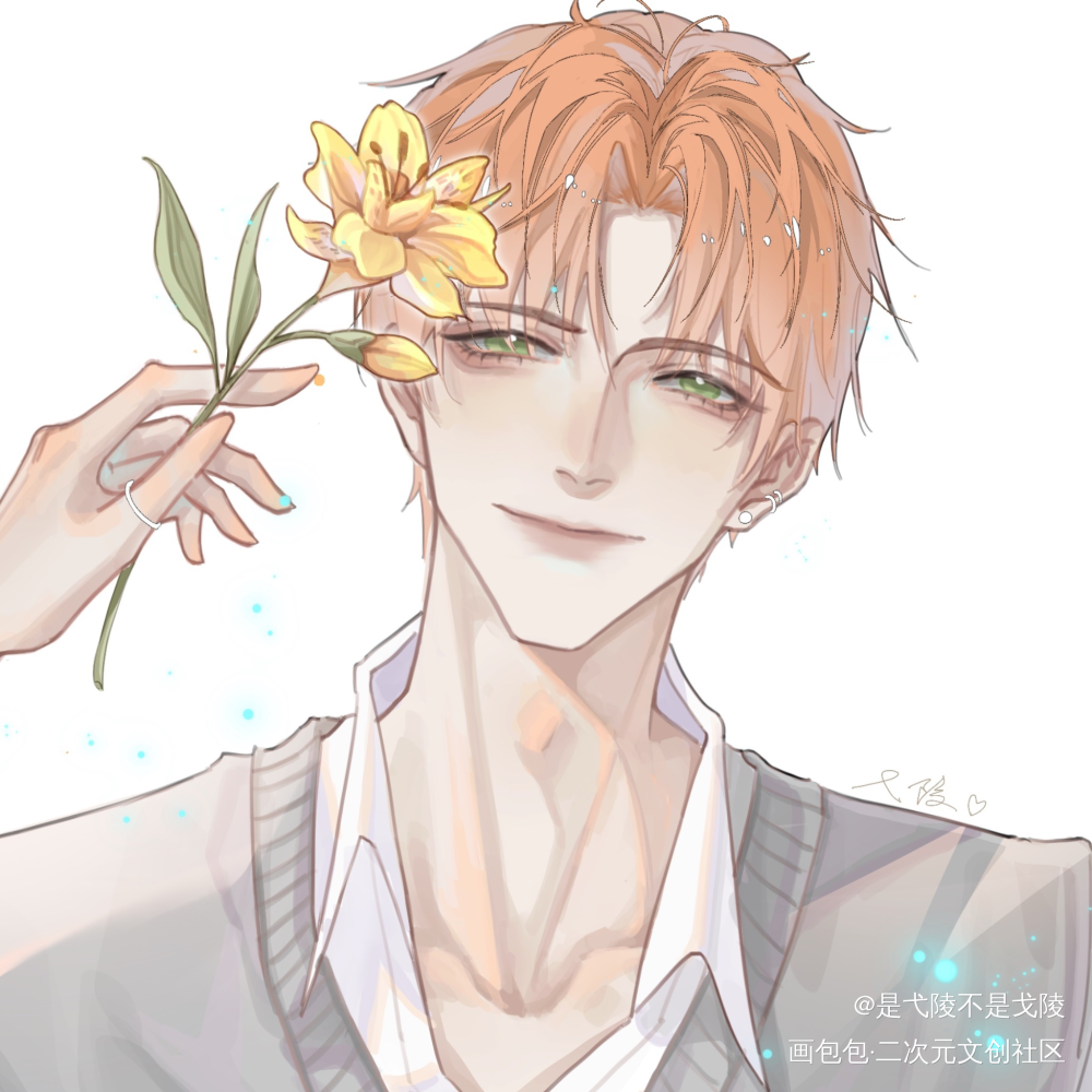 佩花：我的光夜男人们_光与夜之恋查理苏齐司礼陆沉萧逸夏鸣星绘画作品