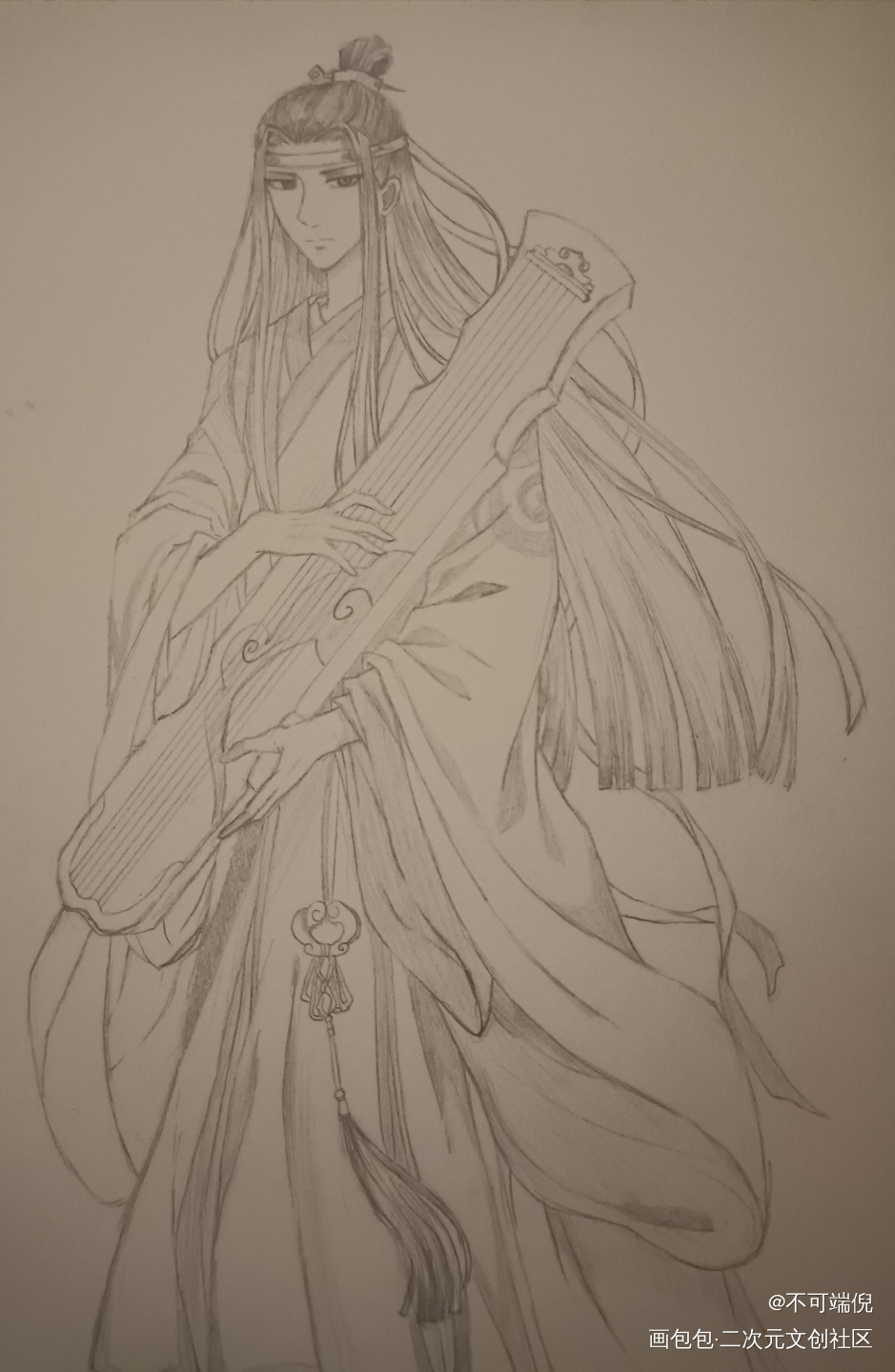 忘羡一曲远_魔道祖师忘羡手绘临摹绘画作品
