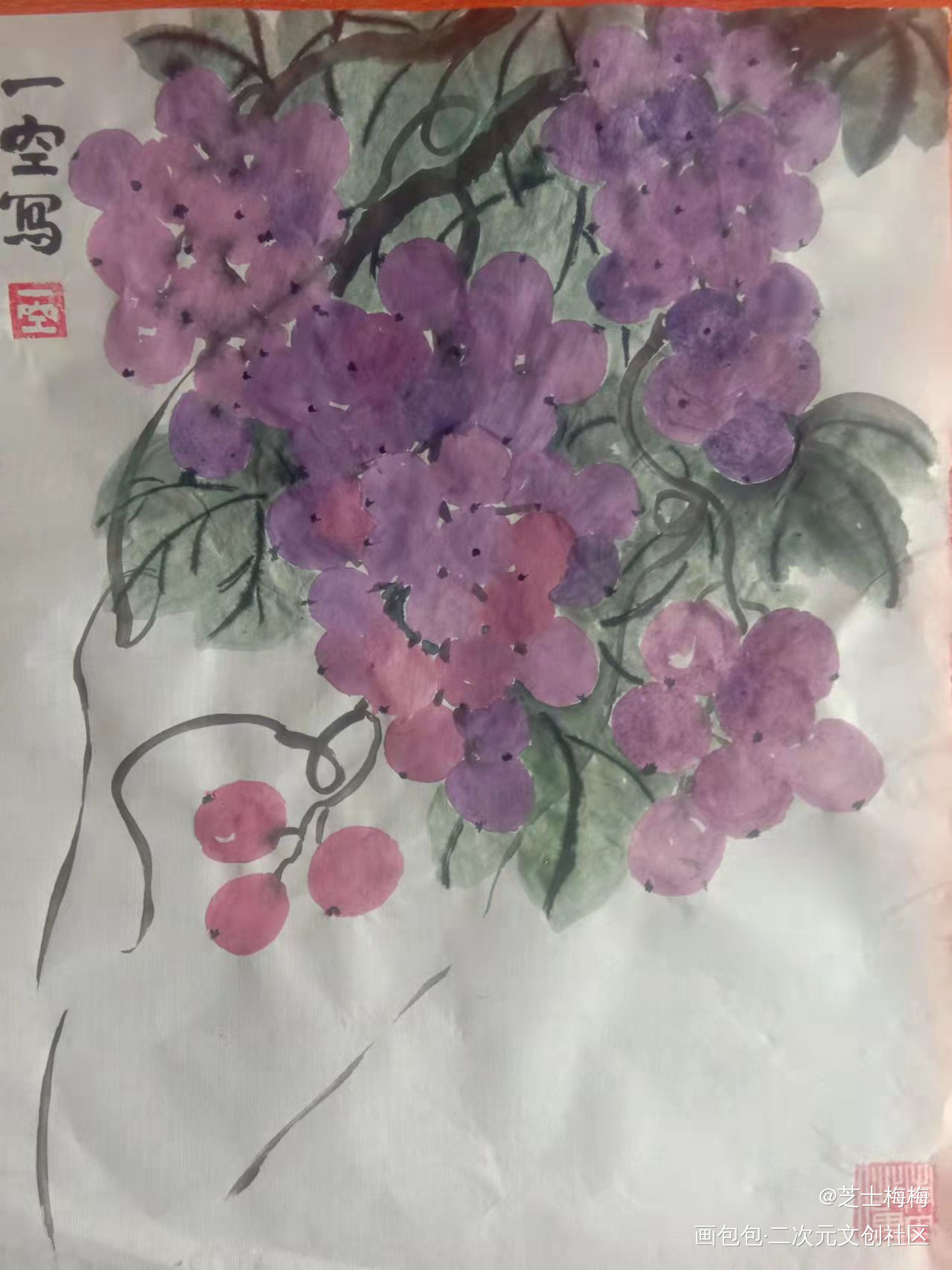 浆果_手绘古风绘画作品