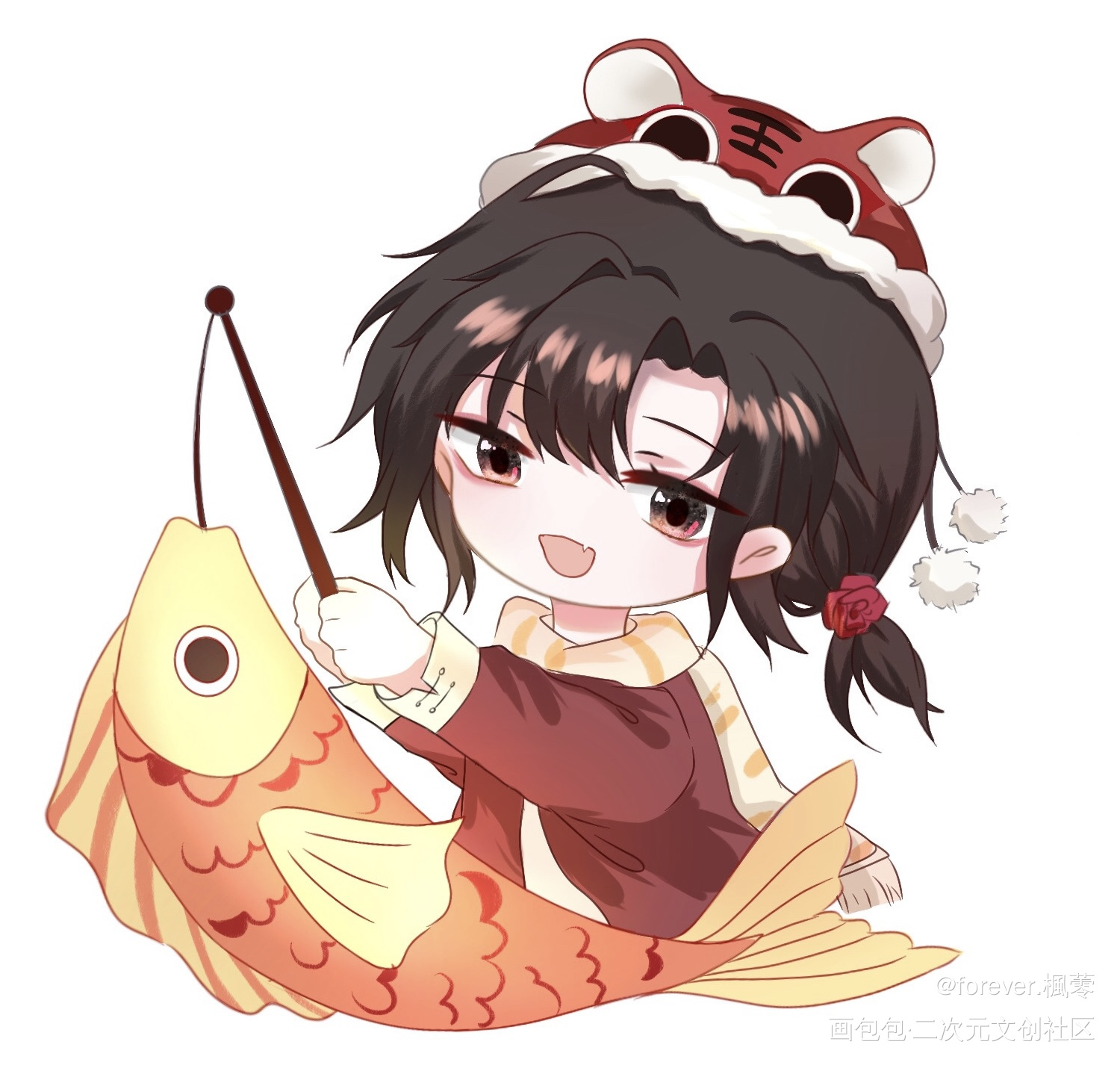 人设_我只喜欢你的人设周自珩夏习清绘画作品