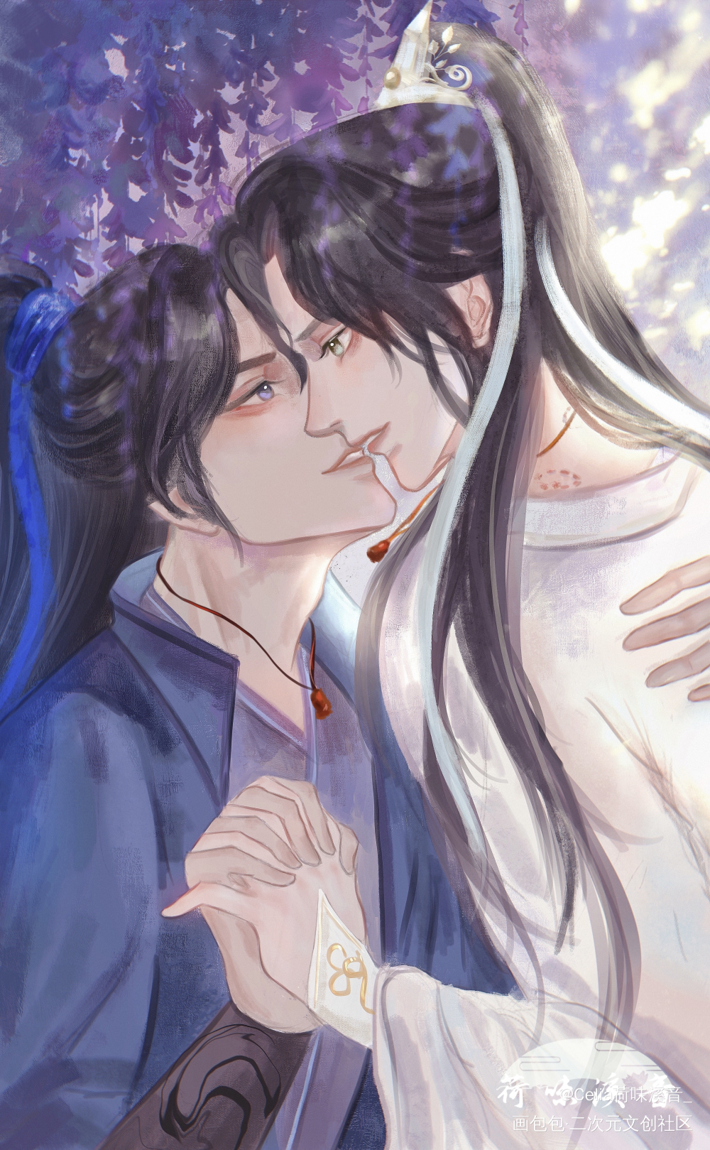 【15:30】墨燃生贺24h_二哈和他的白猫师尊墨燃生辰吉乐燃晚墨燃楚晚宁同人绘画作品