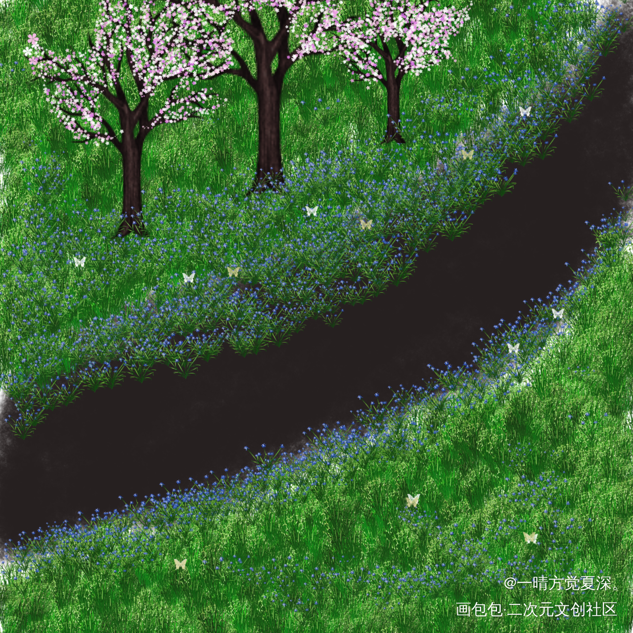 _唤醒春日主题打卡绘画作品