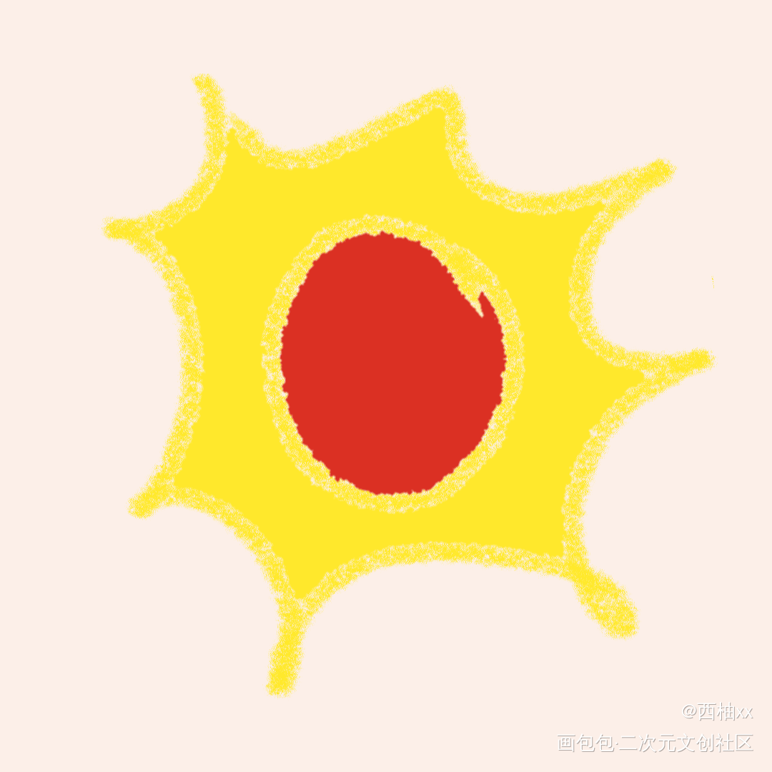 _手绘平涂绘画作品