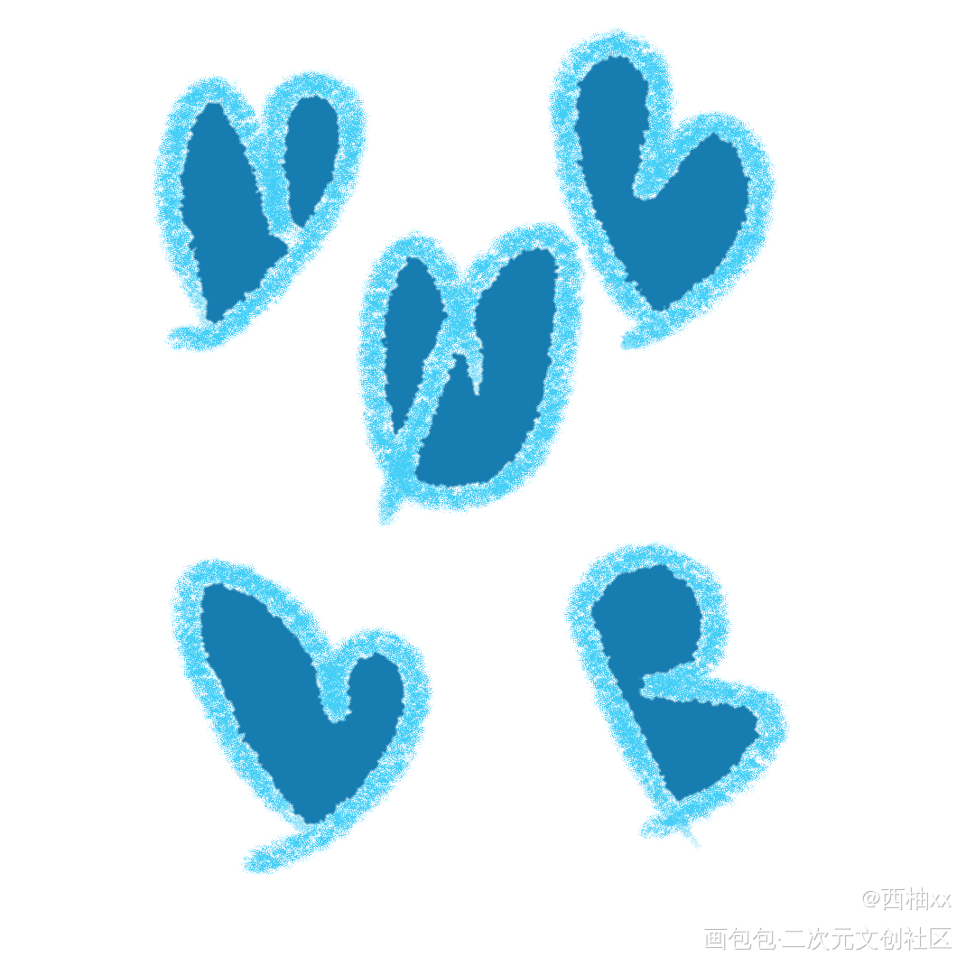 _手绘平涂绘画作品