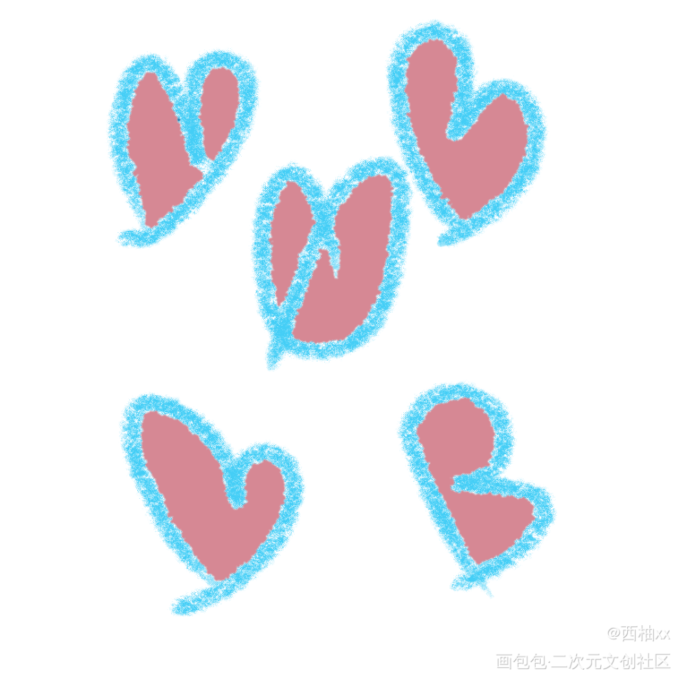 _手绘平涂绘画作品