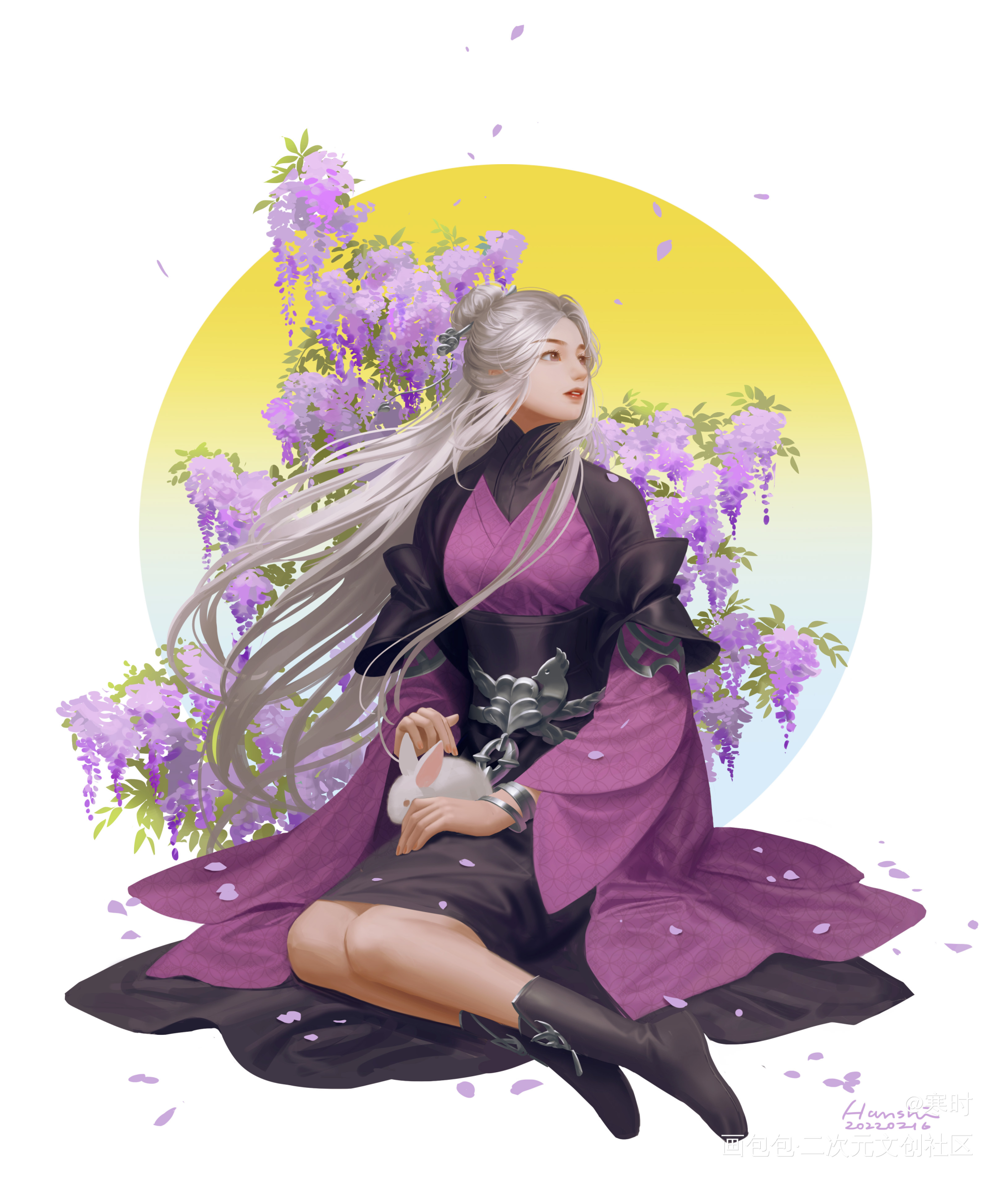 花与雪?❄️_剑网3立绘古风厚涂同人绘画作品