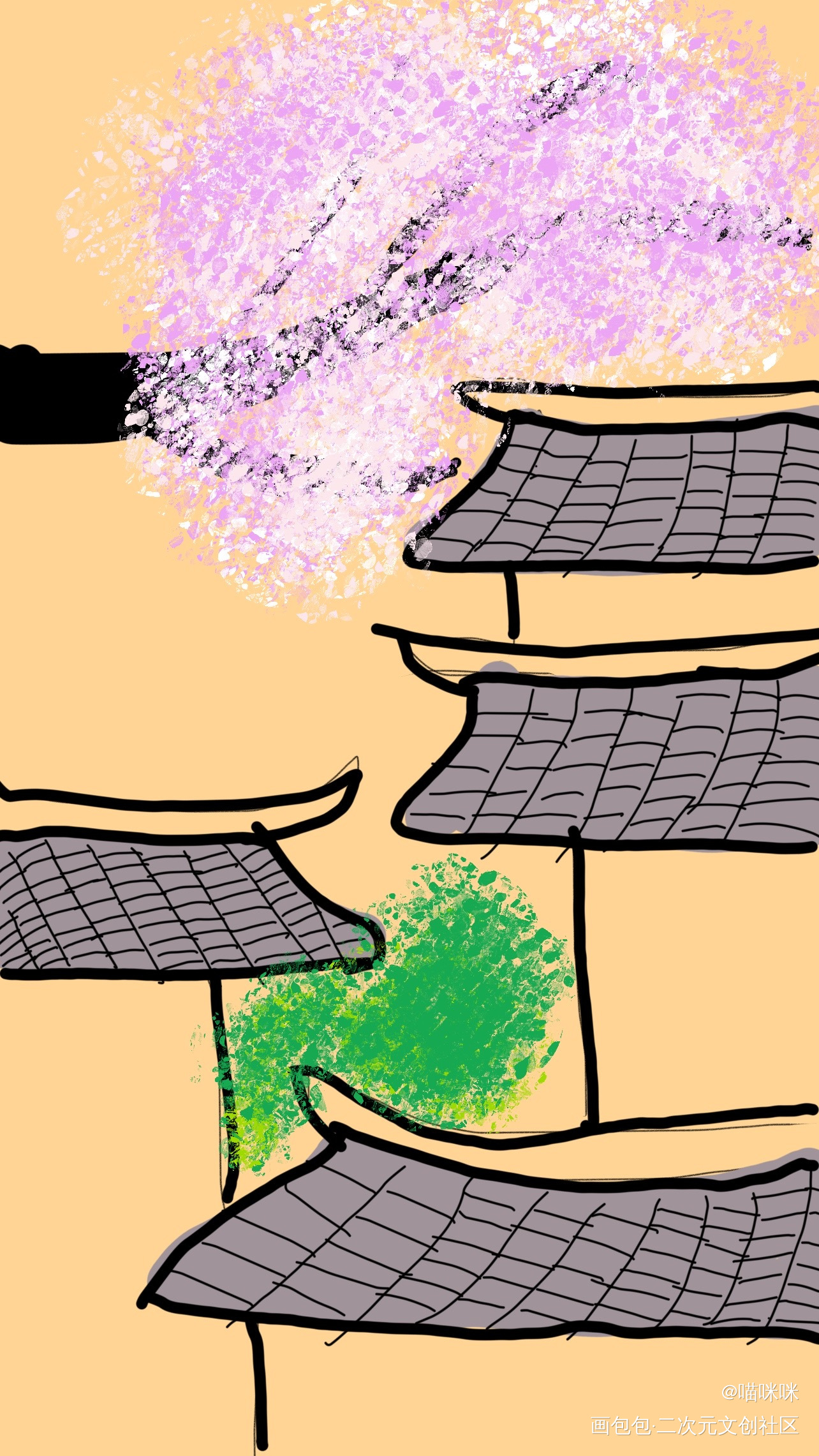春_春日绘画作品