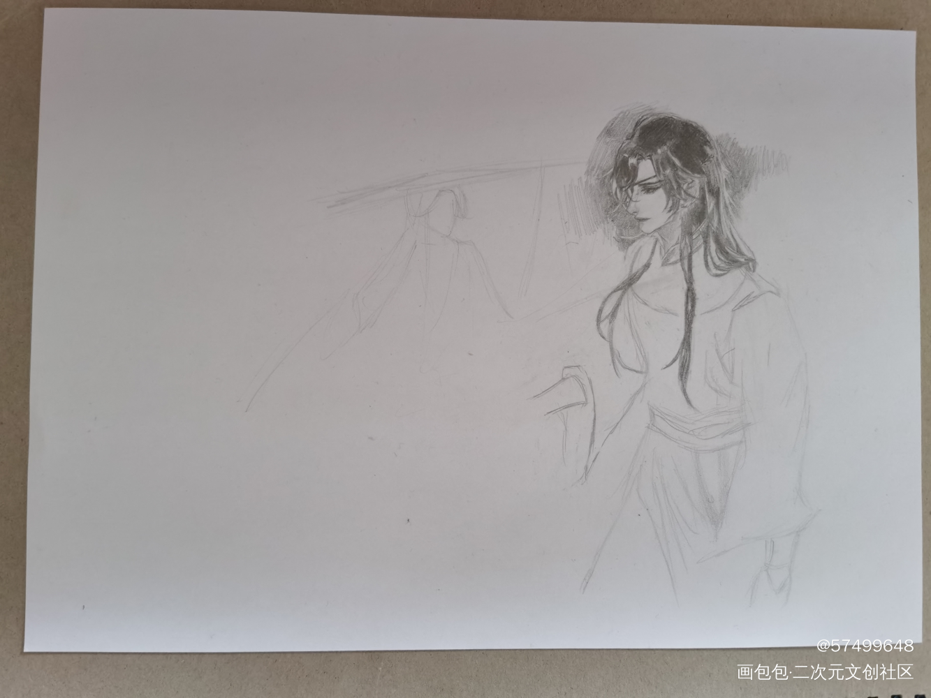 临摹灰灰的画_天官赐福花怜谢怜花城谢怜花城手绘天官赐福漫画墨香铜臭绘画作品