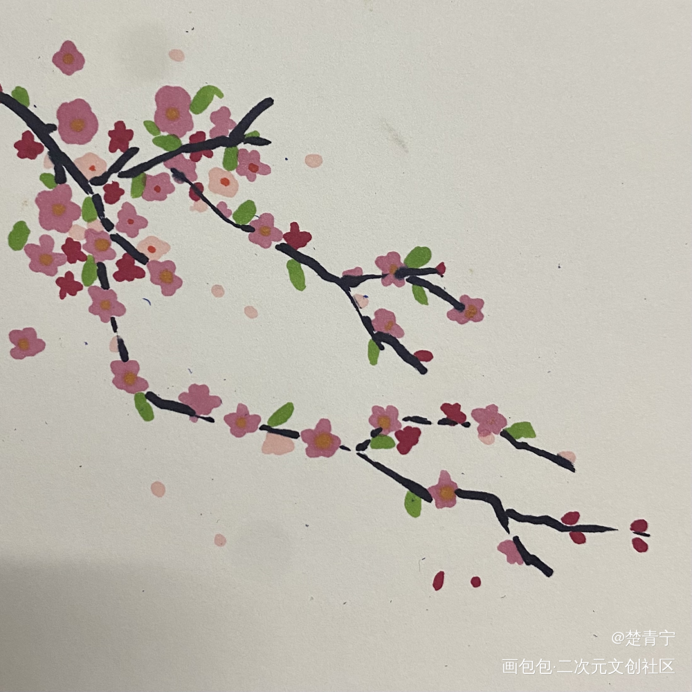 春_日常碎碎念唤醒春日主题打卡绘画作品