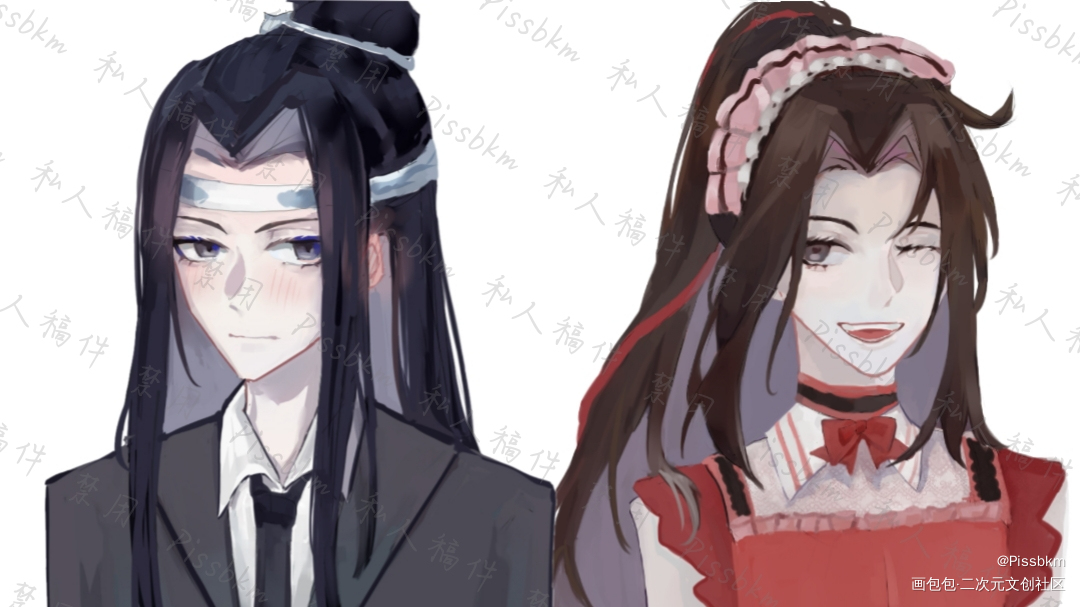 忘羡_魔道祖师忘羡约稿绘画作品