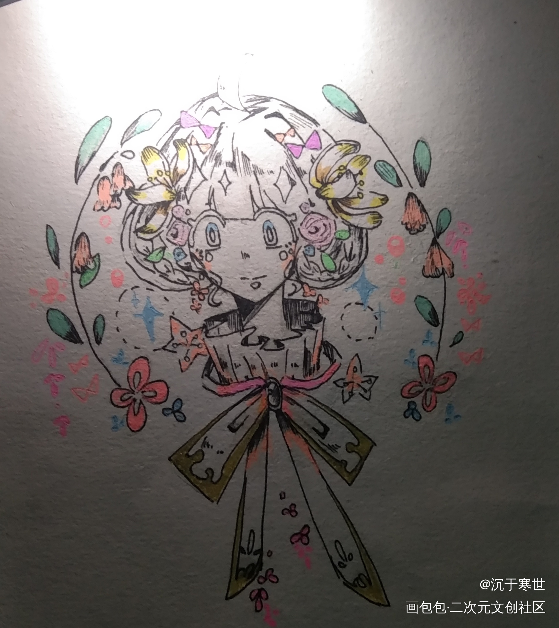 (花)_手绘摸鱼绘画作品