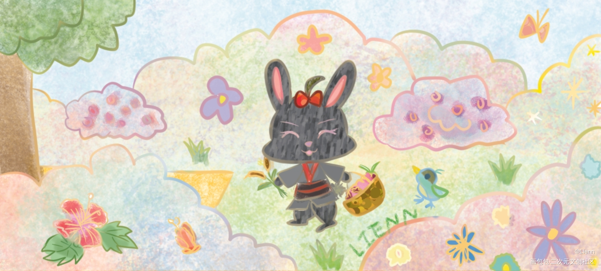 《春》－5_魔道祖师忘羡Q版绘画作品